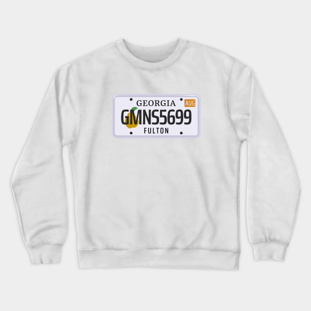 Georgia License Plate Crewneck Sweatshirt by kani